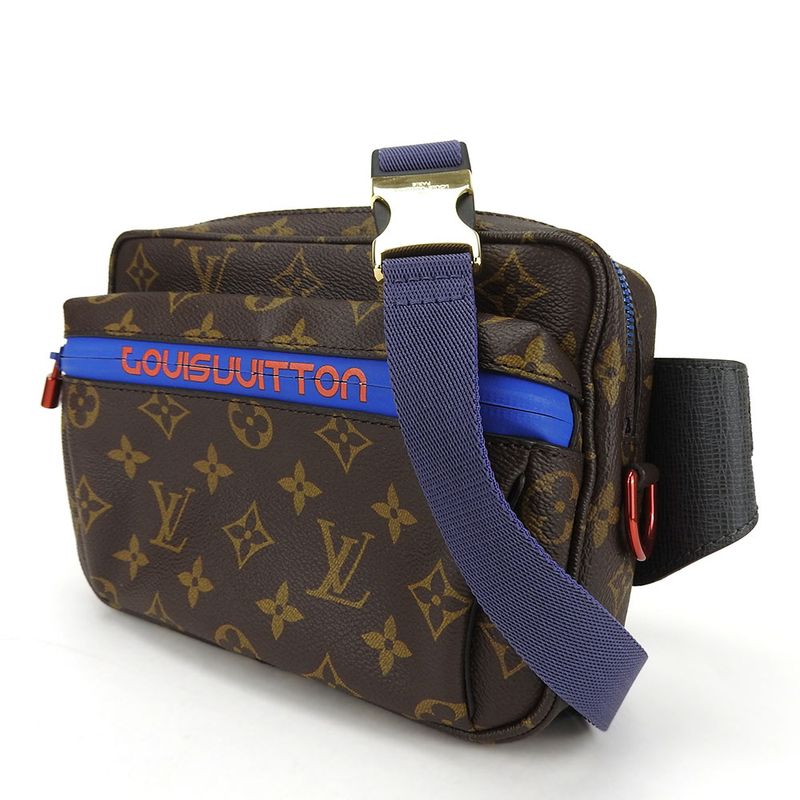 Louis Vuitton Waist Bag Pacific Bum Bag M43828 Monogram Brown Blue Kim Jones