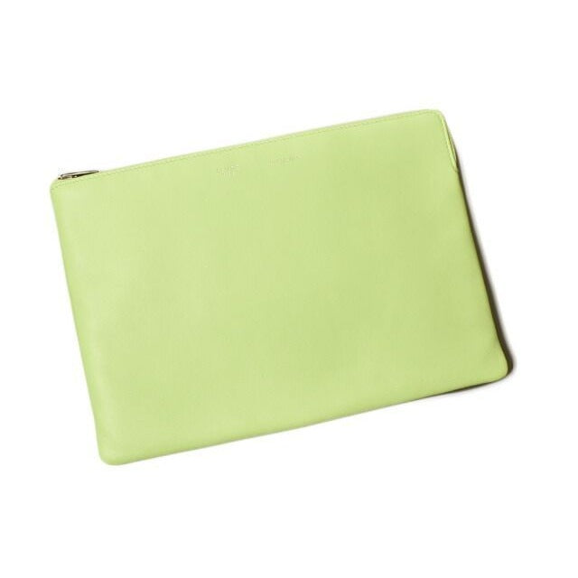 Celine Clutch Pouch Bag Ipad Case Light Green — view 2