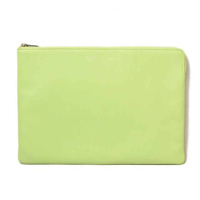 Celine Clutch Pouch Bag Ipad Case Light Green