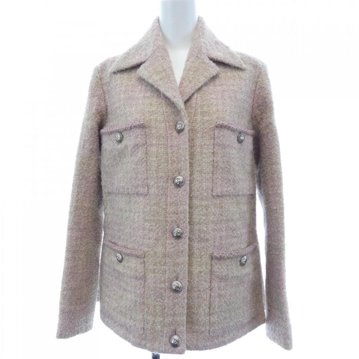Chanel Jacket Beige 34 Pink