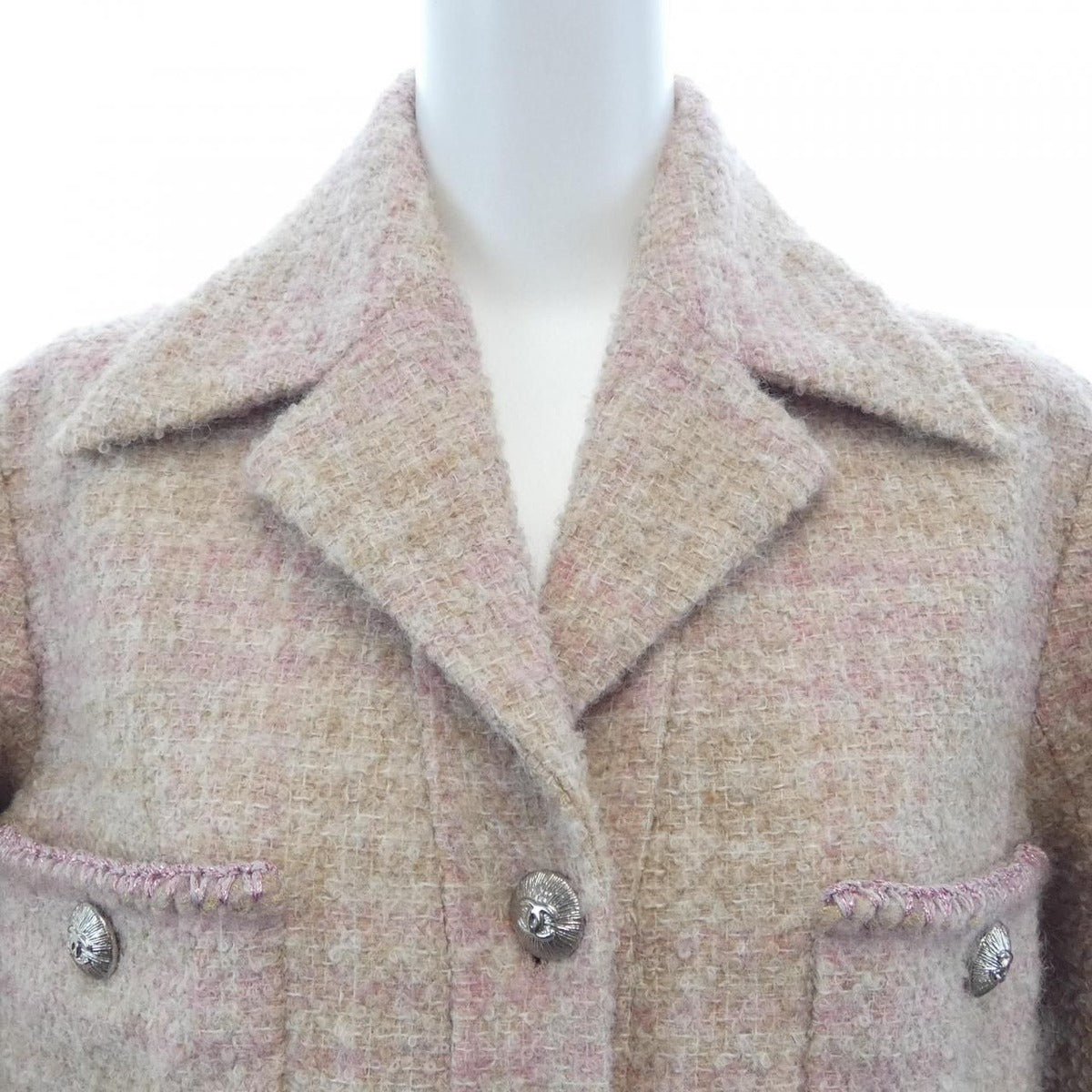 Chanel Jacket Beige 34 Pink — view 6