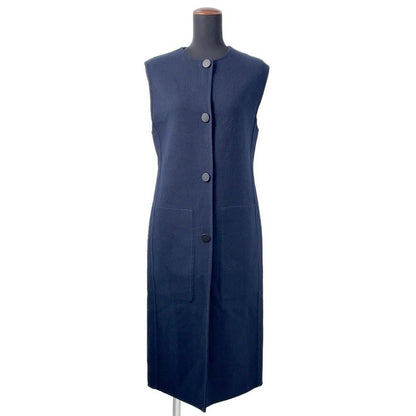 Hermes Long Gilet Vest Cashmere 34 Top