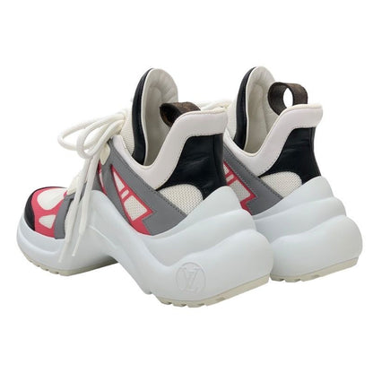 Louis Vuitton Arclight Line Sneakers Shoes Fabric Leather White Unused LV Logo