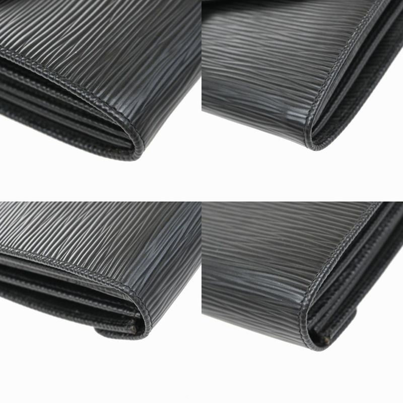 Fendi Long Wallet Logo Black Gold 64ka736