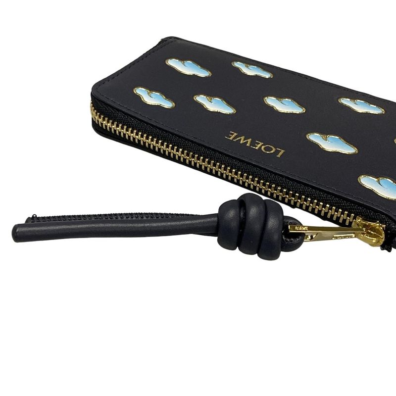 Loewe Coin Case - Dark Navy X Light Blue X Gold With Snafujita/cloud/card