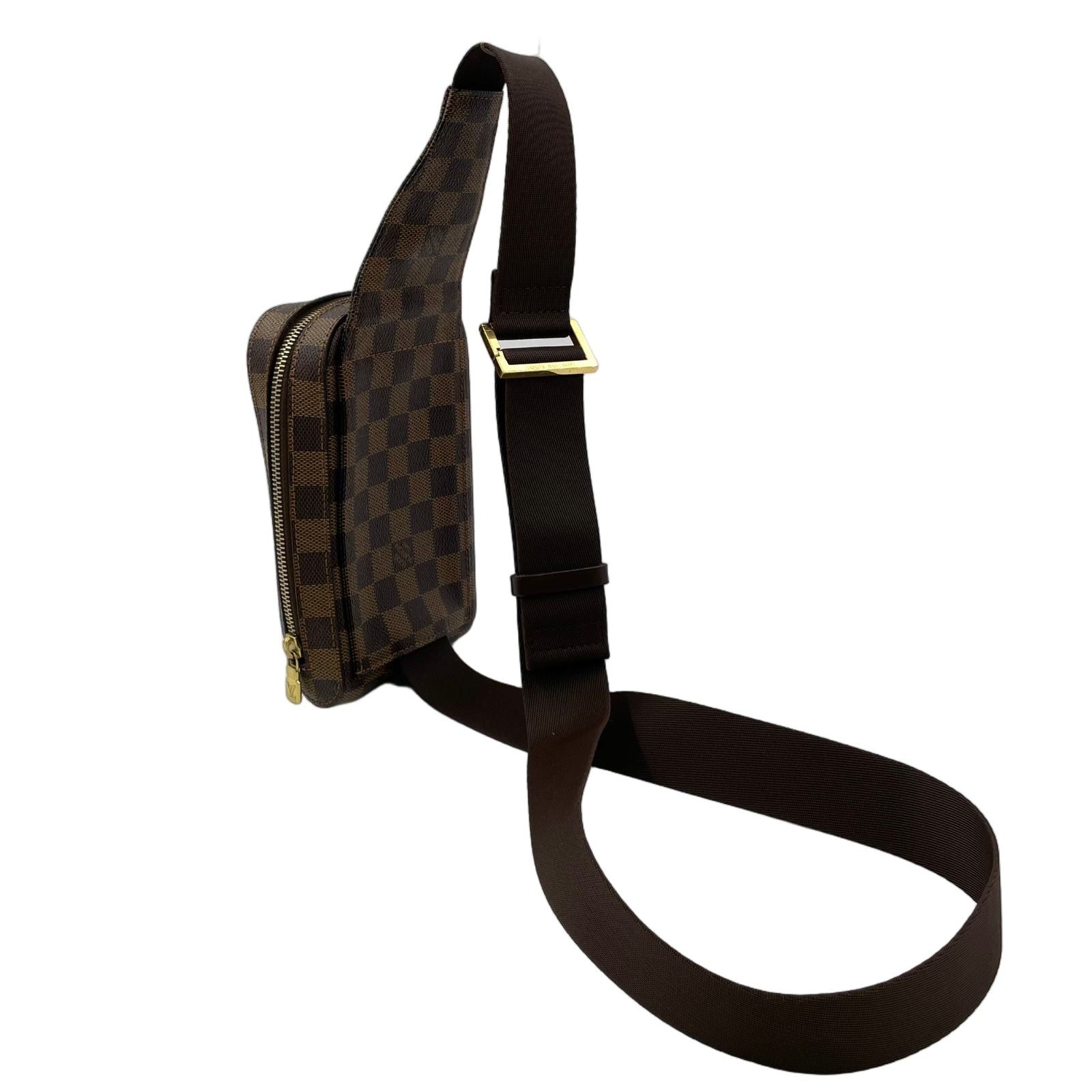 Louis Vuitton Damier Geronimos Brown Belt Bag Gold — view 2