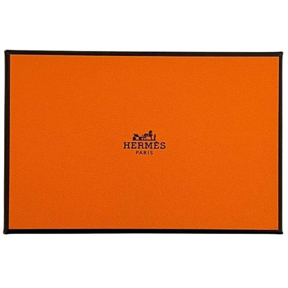 Hermes Bifold Wallet Calvi Duo Brown Blue Coin Purse — view 10