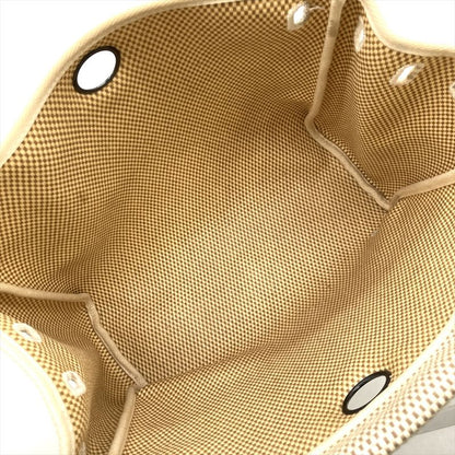 Hermes Herbag A Dos Backpack Toile GM □G Engraved Beige Silver Hardware Women