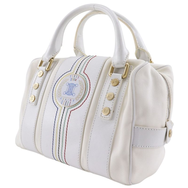 Celine Mini Boston 2004 Athens Olympics Limited Edition Nylon Canvas And