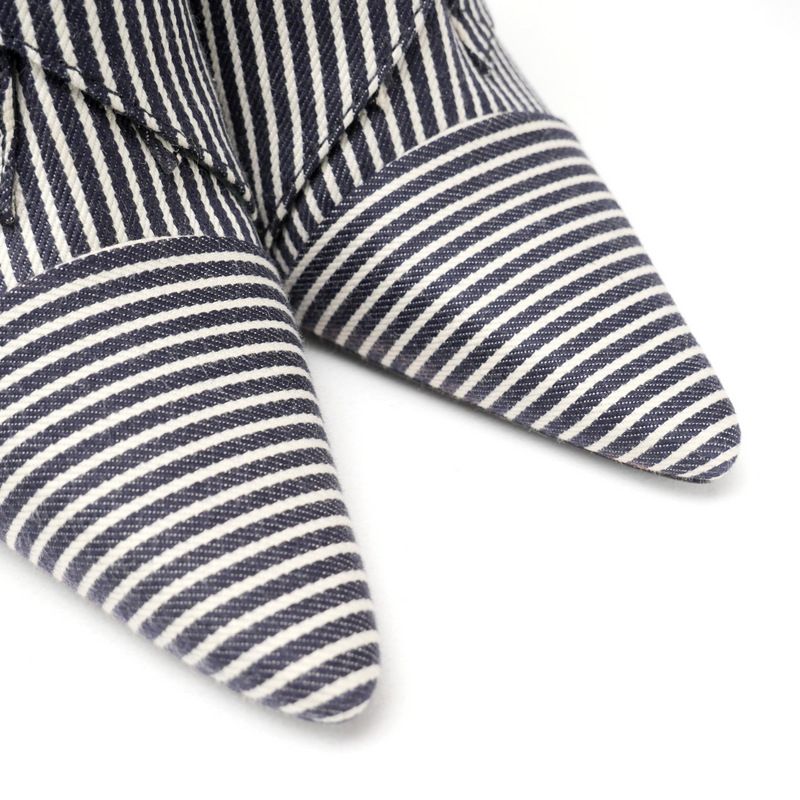 Louis Vuitton Janet Boots Size 36 Canvas Stripe Hickory Short Boots