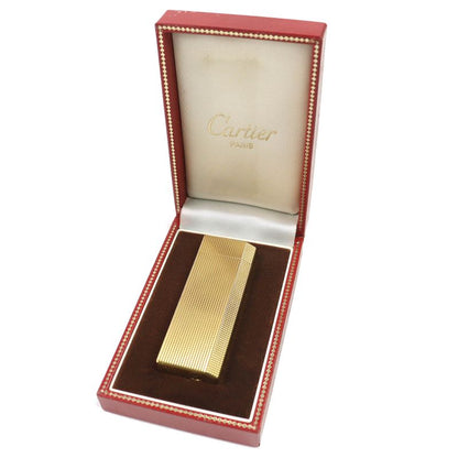 Cartier Pentagonal Roller Gas Cigarette Lighter Gold Men's Confirmed Ignition