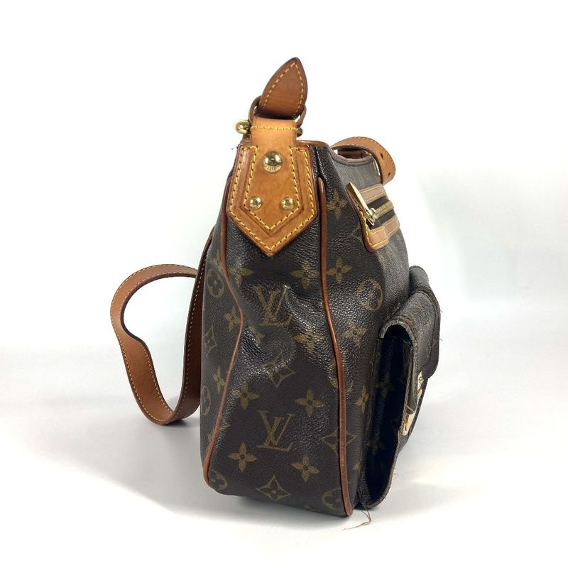 Louis Vuitton Shoulder Bag Hudson GM M40045 Monogram Canvas Brown