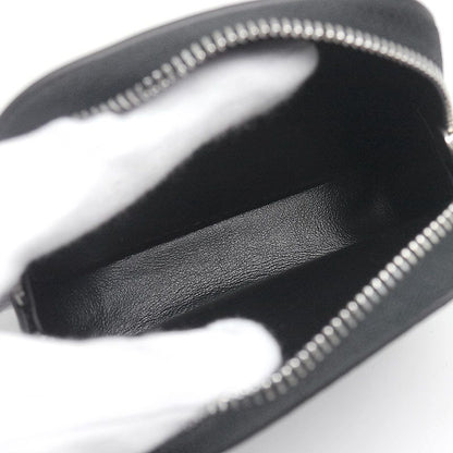 Celine Square Purse Leather Black Logo Total Logo Coin Purse Polar