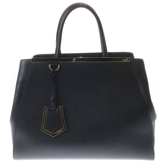 Fendi Toujour Tote Black Leather Gold