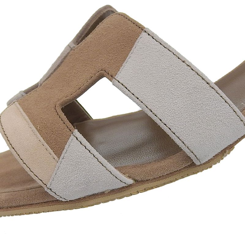 With Box Hermes Current Tag Oazis Pastel Patchwork Suede Leather Mules Sandals