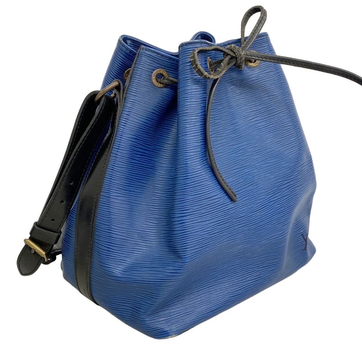 Louis Vuitton Shoulder Bag Epi Petit Noir Toledo Blue — view 2