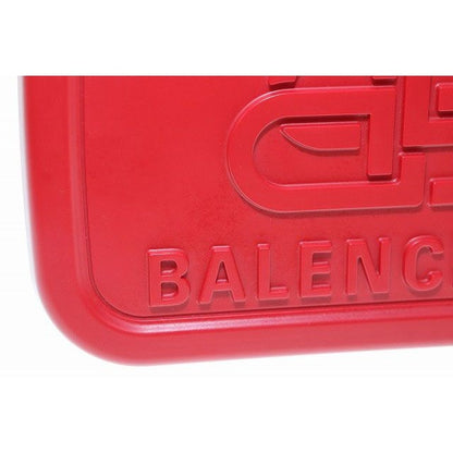 Balenciaga Logo Lunch Box Bag Red 2-Way Shoulder Aa — view 7