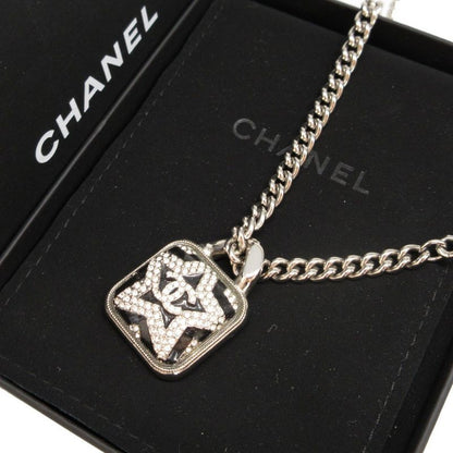 Chanel A23K Coco Mark Metal Stone Star Pendant Necklace 1449 Chanel