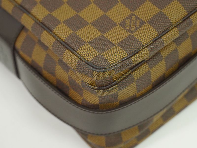 Authentic Louis Vuitton LV Naviglio Damier Ebène Shoulder Bag Messenger Bag
