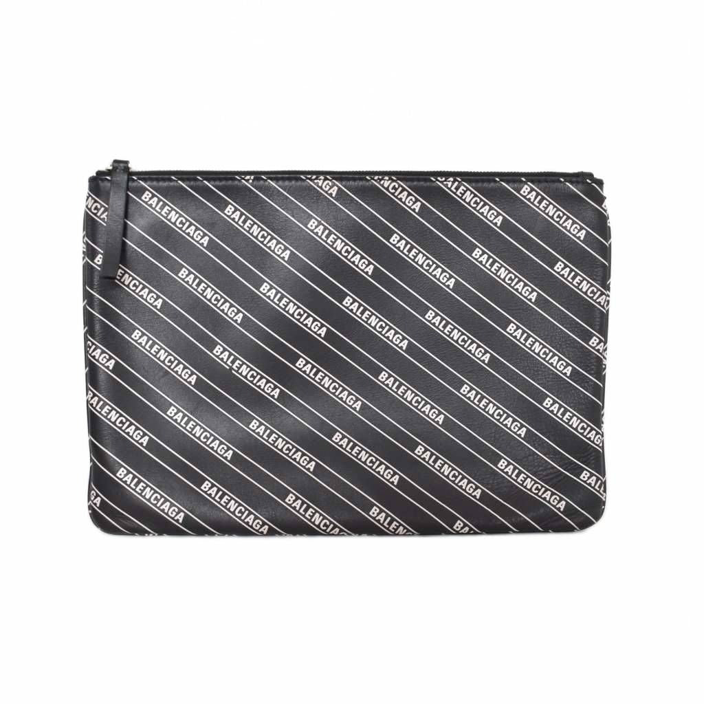 Balenciaga Clutch Logo Black