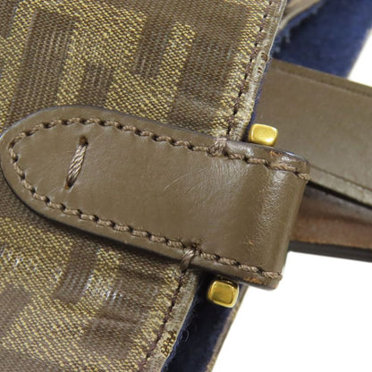 Fendi Fila Collaboration Zucca Pattern Tote Bag Coated Canvas Women