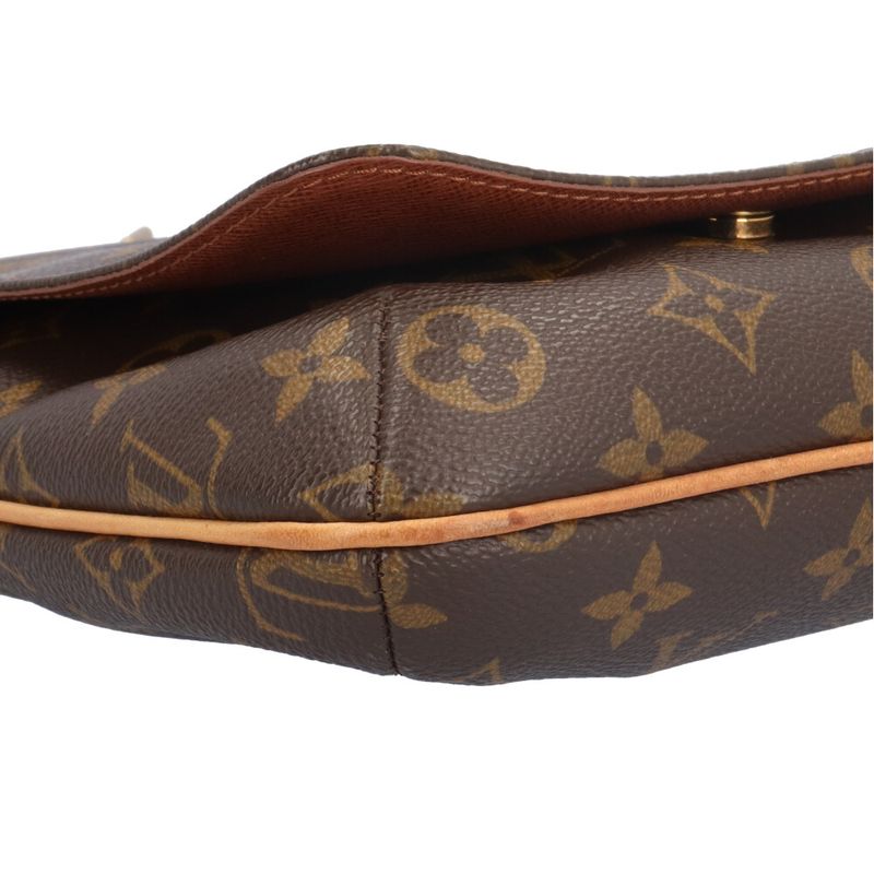 Louis Vuitton Musette Salsa Short Monogram Handbag Monogram Canvas M51258 Brown
