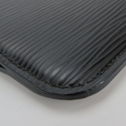 Louis Vuitton Coin Case Pochette Cles M66602 Epi Leather Noir Black Silver