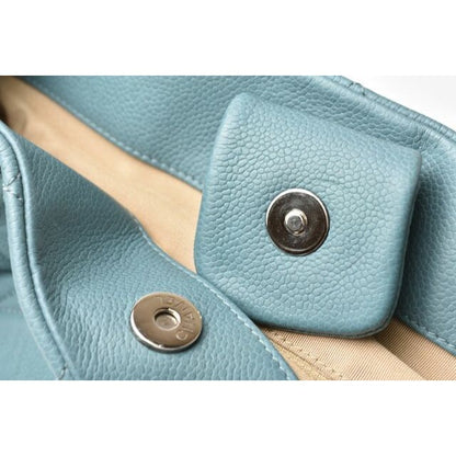Chanel Tote Bag 2-Way Chain Quilted Stitching Light Blue — view 9