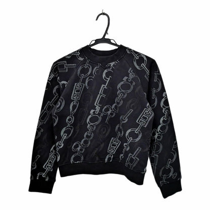 Hermes Sweatshirt Re Boucles Cotton Black 34 Long Sleeve Flat