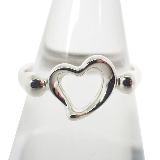 Tiffany & Co Silver 925 Open Heart Ring No 9 J130-4