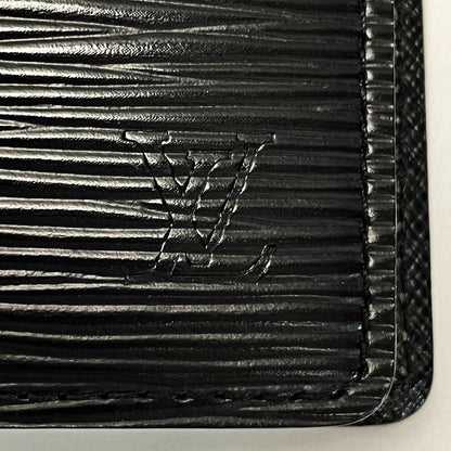 Louis Vuitton Epi Agenda PM R20052 Black Notebook Cover Unisex Gold Hardware