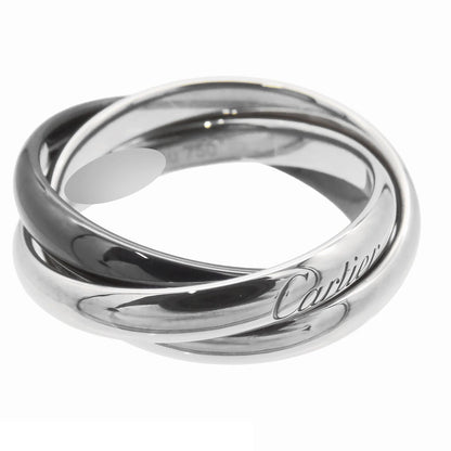 Cartier Trinity Ring White Gold Black 18k Ceramic Classic Model — view 2