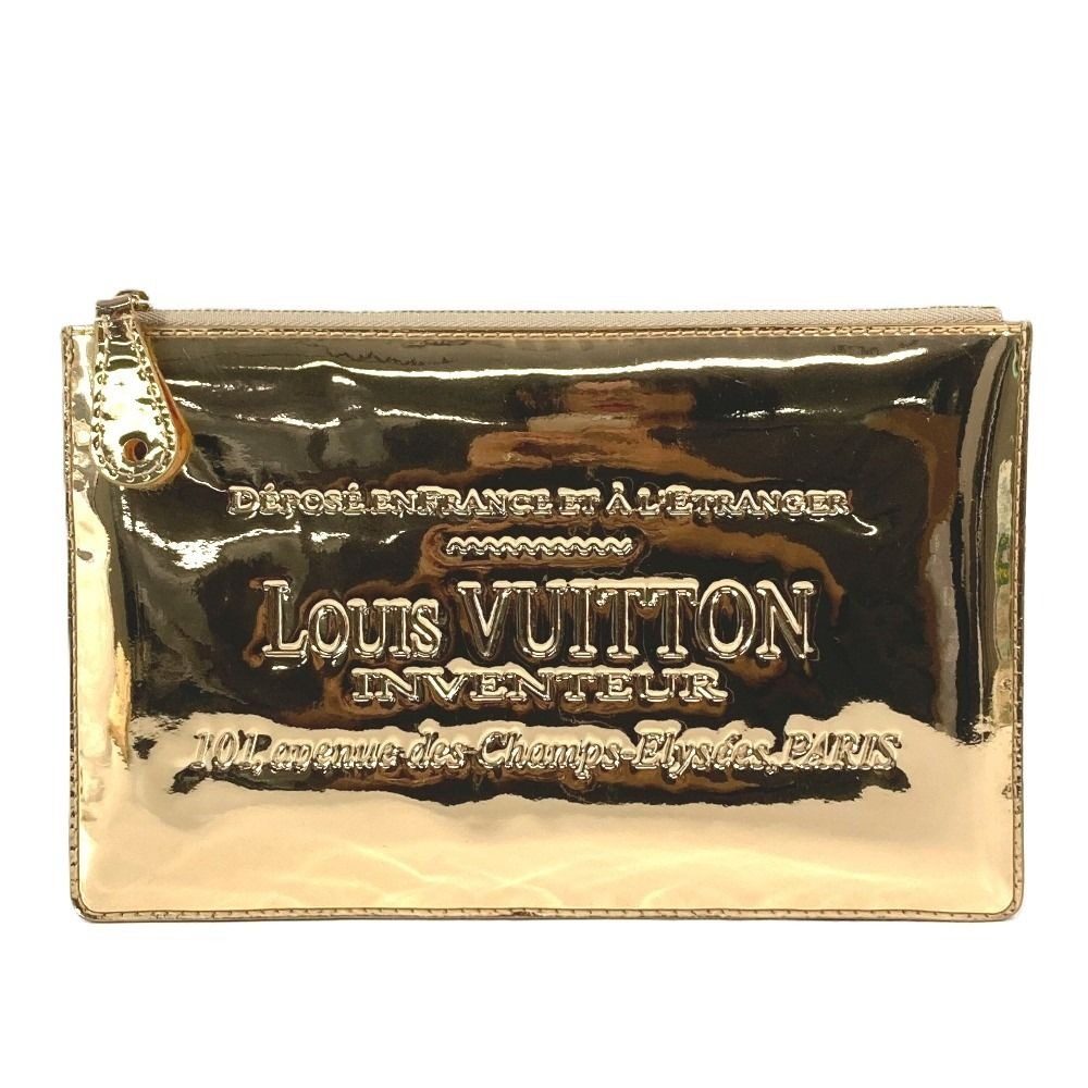 Louis Vuitton Handbag Pochette Plat Leather Gold