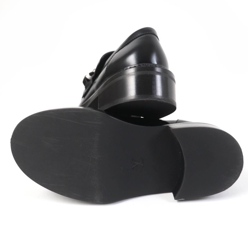 Louis Vuitton Yayoi Kusama Academy Line Leather Loafer Black 34.5 Storage With