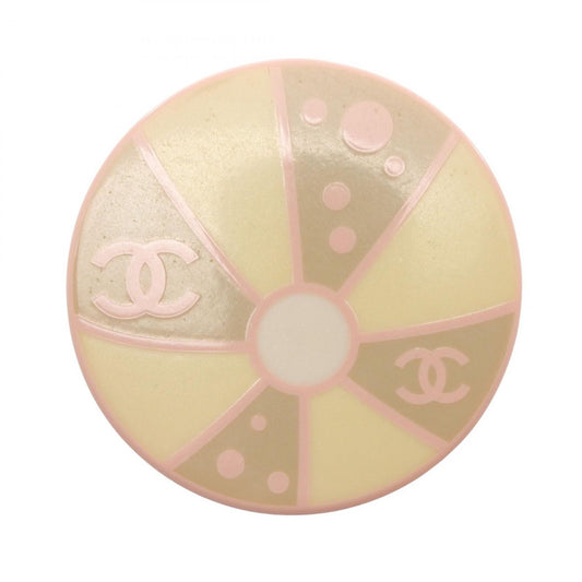 Chanel Brooch CC Logo Stainless Steel