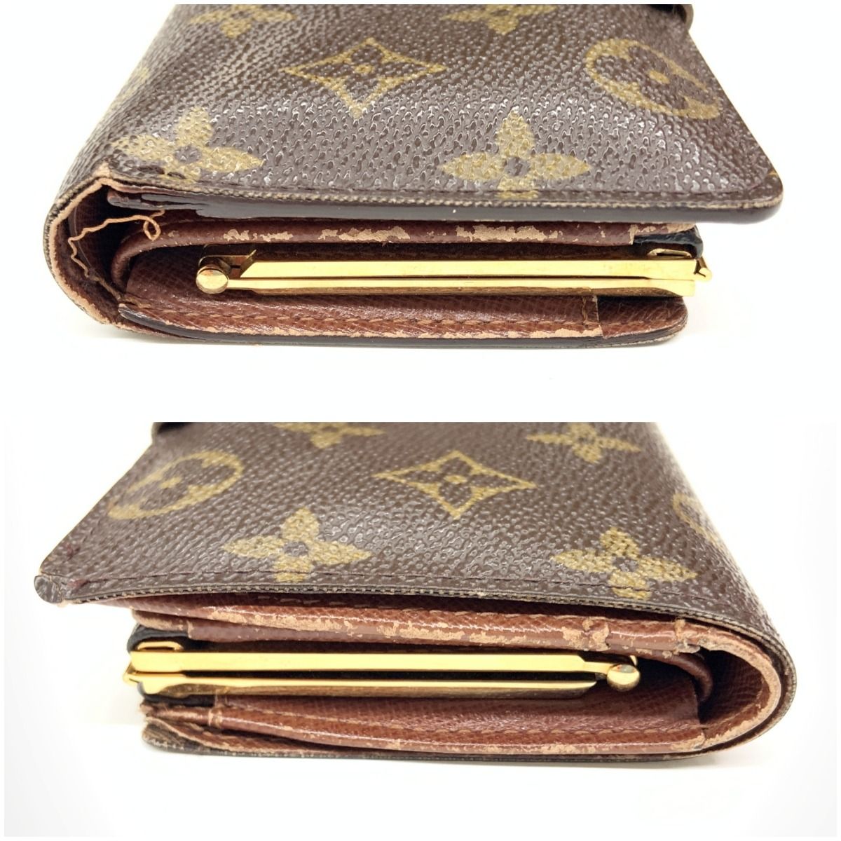 Louis Vuitton Monogram Portefeuille Viennois Short Wallet M61674 Brown