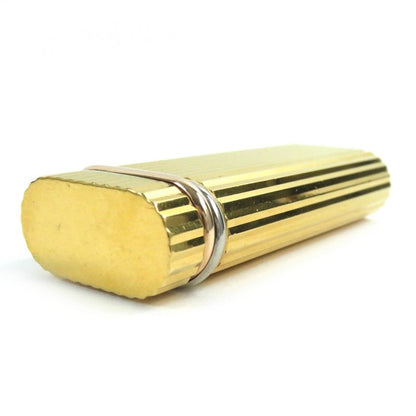 Cartier New Shape Short Trinity Oval Stripe Gas Lighter Smoking