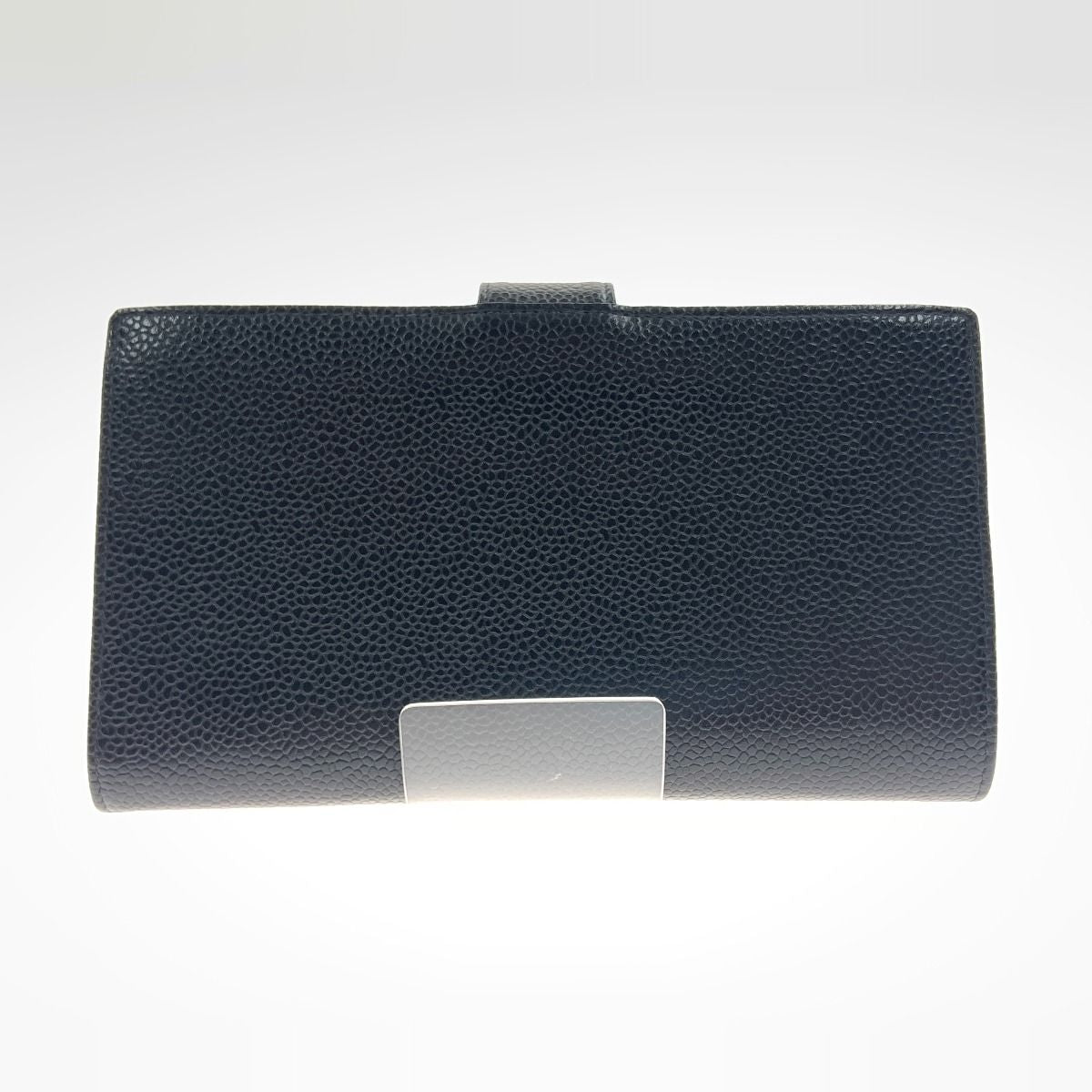 Chanel Caviar Skin Coco Mark Long Wallet A13498 Black