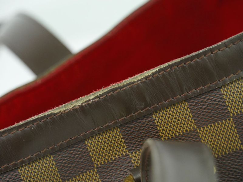 Authentic Louis Vuitton LV Hampstead GM Damier Ebène Tote Handbag Brown N51203