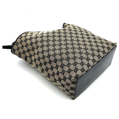 Gucci 002 1098 GG Canvas Tote Bag Brown GG Canvas Ladies Men Fashion Vintage