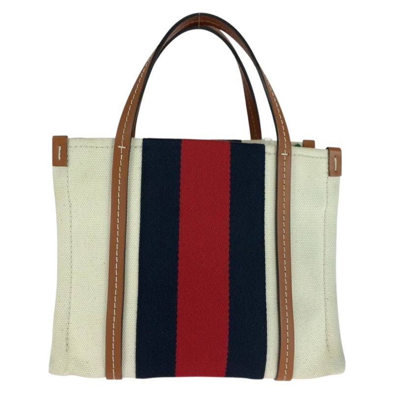 Gucci Interlocking White Brown Gold Hardware Canvas Shoulder Bag Tote Bag 2way