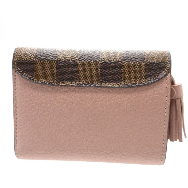 Louis Vuitton N60208 Damier Leather Portefeuille Croisette Compact Wallet
