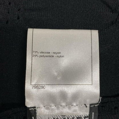 Chanel Cardigan Size 36 S Women - P40395 Black Ruffles/coco Mark Buttons/2011