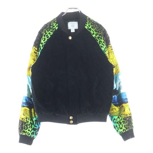 Versace H & M Velvet Bomber Jacket Black