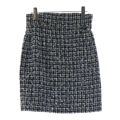 Chanel Spring Collection Tweed Midi Amskirt Black Skirt