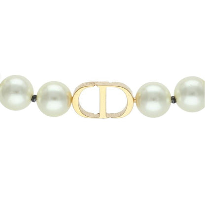 Christian Dior CD Icon Faux Pearl Choker Necklace Women