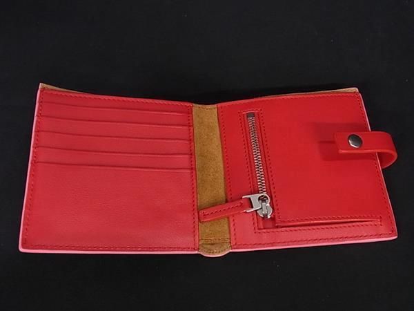 Bottega Veneta Leather Bifold Wallet Ladies Pink Bj2557