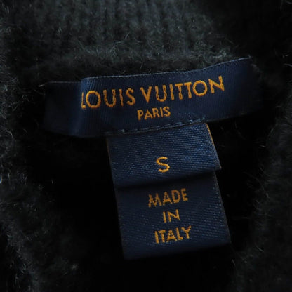 Louis Vuitton Cashmere Mohair High Neck 3/4 Sleeves Cable Knit Black Sweater — view 6