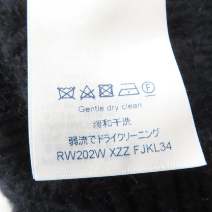 Louis Vuitton Cashmere Mohair High Neck 3/4 Sleeves Cable Knit Black Sweater — view 7