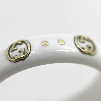 Gucci Icon Ring F22977 White Yellow Gold